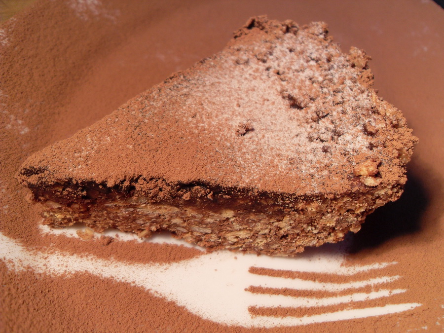 Шоколадно-ореховый торт без выпечки рецепт